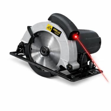 Imagem de Serra Circular Elétrica Preta 1500W C/ Laser 185mm 220V Gorillaz, 220V
