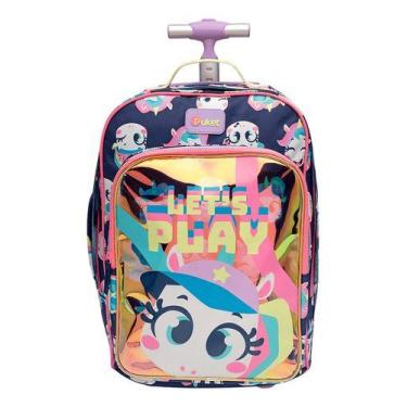 Imagem de Mochila Com Rodinha Grande Unicórnio Tênis Puket