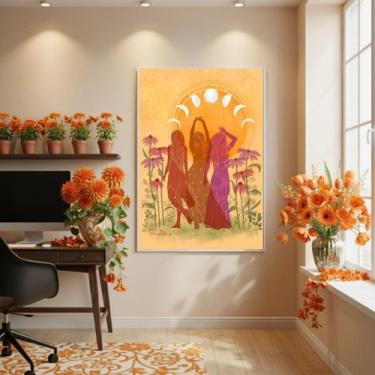 Imagem de Quadro Decor Mulheres De Fases 70X50Cm Mold Preta - Quadros On-Line