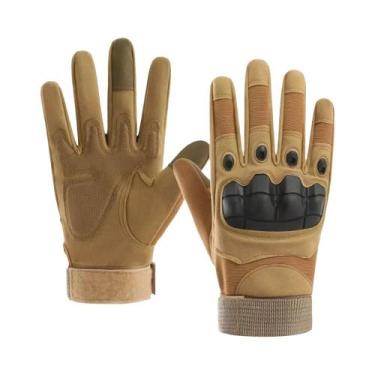 Imagem de Luvas Táticas Masculinas Para Motociclismo, Dedo Inteiro, Respiráveis,