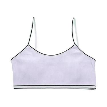 Imagem de Colete De Algodão Para Meninas, Confortável, De Cor Sólida, Sutiã De T