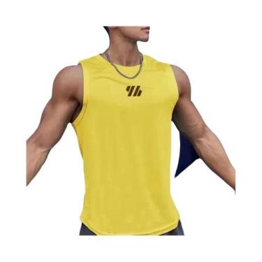 Imagem de Camiseta Regata Masculina De Malha Sem Mangas Para Academia, Verão, Al