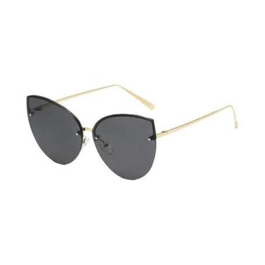 Imagem de Óculos De Sol Femininos Vintage Com Gradiente, Estilo Gatinho, Sem Arm