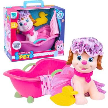 Imagem de Boneca Cachorrinha Infantil Esquadrão Banho Com Acessórios Patrulha Pe