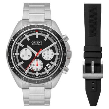 Imagem de Relógio Masculino Orient Solartech Pulseira Extra Exclusivo, Preto