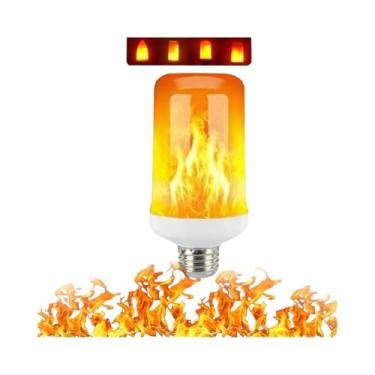 Imagem de Lâmpada LED Com Efeito De Chama Piscante B22 E27, 4 Modos Para Festas,