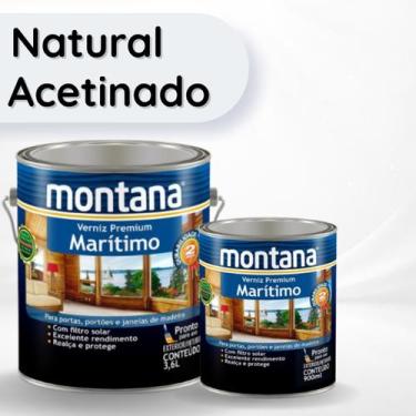 Imagem de Verniz Premium Marítimo Natural Acetinado 900ml Montana Madeira - Mont