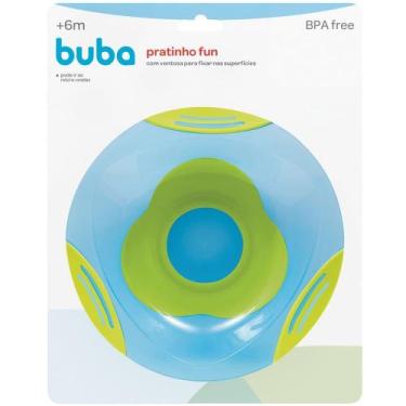 Imagem de Pratinho Prato Fun infantil com Ventosa Buba Azul
