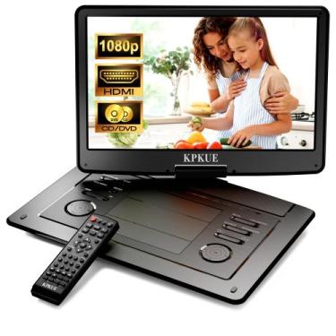 Imagem de DVD Player Portátil KPKUE 15,6" FHD HDMI USB SD