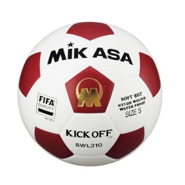 Imagem de Bola Futevôlei Mikasa Swl310 - Branco e Vermelho, Branco, Vermelho
