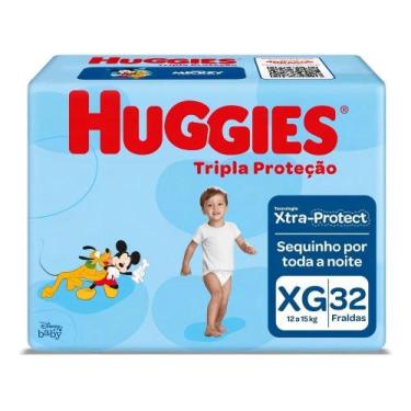 Imagem de Fralda Huggies Tripla Proteção Xg 32 Unidades