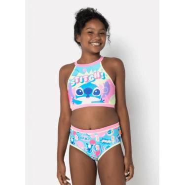 Imagem de Biquíni infantil menina stitch verão puket tamanho:10, 10