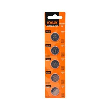 Imagem de Pilha Bateria CR2032 3V Moeda Foxlux Lítio Kit com 50