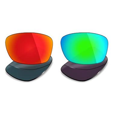 Imagem de 2 pares de lentes polarizadas de substituição da Mryok para óculos de sol Oakley Hijinx – Opções