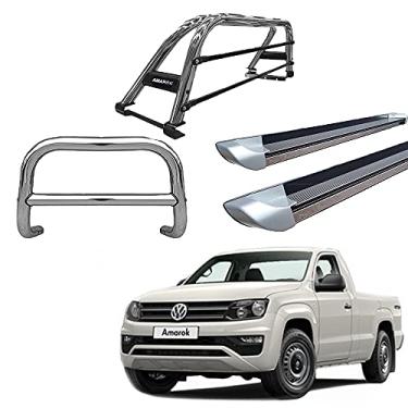 Imagem de Kit Quebra Mato+Estribo PERSO+Santo An Duplo AMAROK CS CROMO