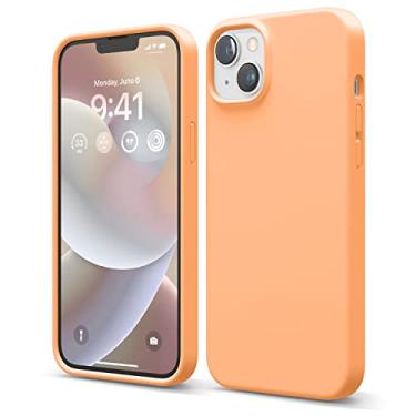 Imagem de elago Capa compatível com iPhone 14 Plus, capa de silicone líquido, capa protetora de corpo inteiro, à prova de choque, design fino, forro de microfibra macia antiarranhões, 17 cm (laranja)