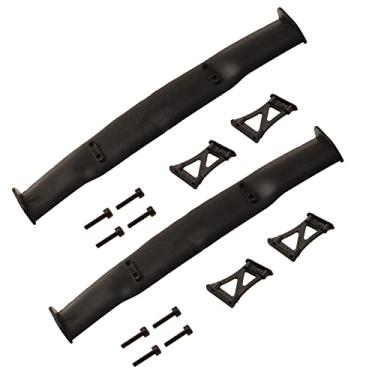 Imagem de Conjunto de 2 peças ShareGoo universal de plástico RC traseira asa traseira spoiler conjunto compatível com escala de 1/10 RC na estrada Drift Drifting Car