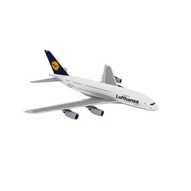 Imagem de MOOKEENONE 16*10*9CM A380 German Lufthansa Airbus Civil Airliner Model 16cm Simulation Aircraft Model Aviation Model