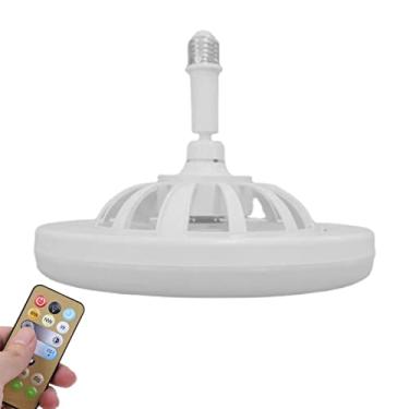 Imagem de Smashing Luz LED com Ventilador | Teto com Controle Remoto | Regulável em 3 Cores, 3 Velocidades, Temporização, Ideal para Sala de Estudo