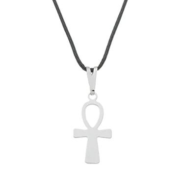 Imagem de Colar Cruz Ansata 17mm - Sunshine Cristais Cor:Prata