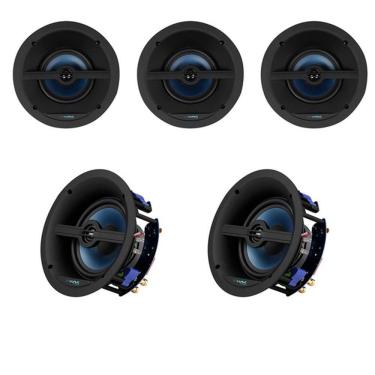 Imagem de Kit De Caixas De Som De Embutir Wave Sound 5.0 - 3 WIN-150 + 2 WSR-150