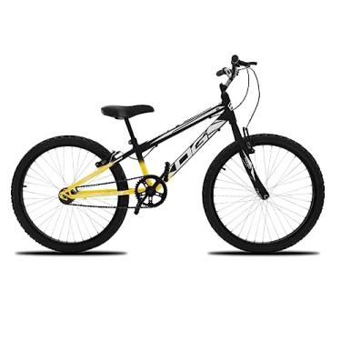 Imagem de Bicicleta Infantil Aro 24 KOG Masculina Com Freio V-Brake, Amarelo Degrade e Branco