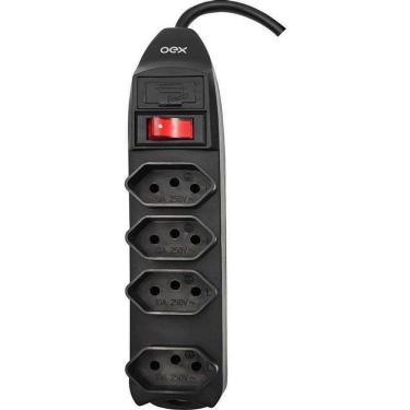 Imagem de Filtro De Linha 4 Tomadas 1,5M 10A Preto
