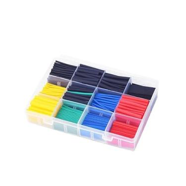 Imagem de Kit Caixa 530 Peças Espaguete Tubo Termo Retrátil Isolante