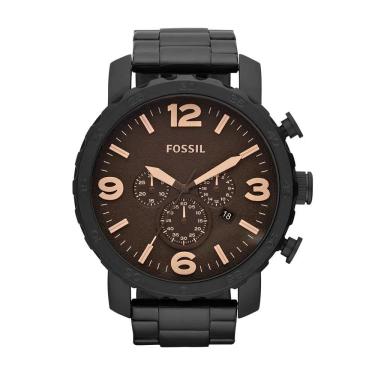 Imagem de Relógio Fossil Masculino Ref: Jr1356/4mn Cronógrafo Oversized Black