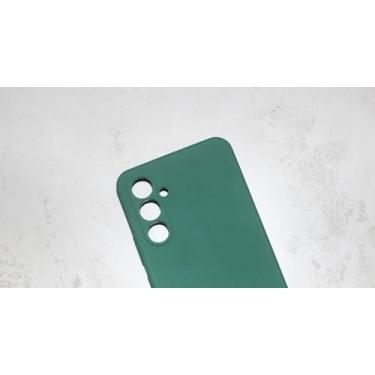 Imagem de Capa Case Silicone Premium Para novo Samsung Galaxy A54 (Verde Militar)