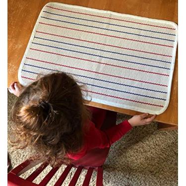 Imagem de Tapete Infantil Ukeler Montessori para Berçário Pré-Escola Jardim de Infância, Algodão Macio, Tapete de Trabalho para Bebês e Crianças, Listrado, 60 cm × 80 cm