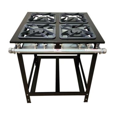 Imagem de Fogão Industrial Diamond 4 Bocas 2 QS 2 QD Baixa Pressao Cefaz