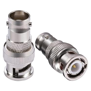 Imagem de POBADY 2PCS BNC Adaptadores BNC Macho para BNC Fêmea para Antena CB Antena BNC Antena CB Antena CB Antena 4G Antena Rádio Amador Vídeo HD HDTV