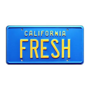 Imagem de Fresh Prince of Bel Air | Fresco | Placa de licença estampada em metal