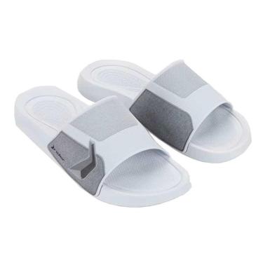 Imagem de Chinelo Masculino Slide Gaspea Smash III Rider 12367 Branco/Cinza 39-Masculino