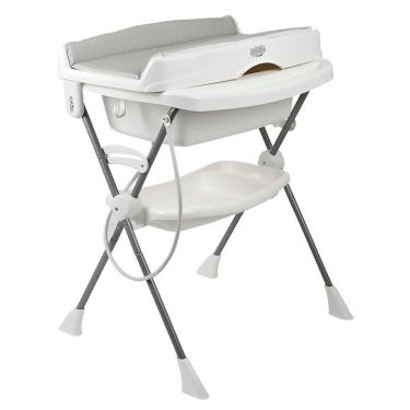 Imagem de Banheira de Bebê Splash com Assento e Trocador Granito Cinza - Burigotto