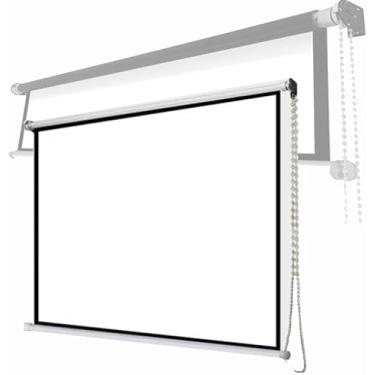 Imagem de Tela do projetor de 40 "50" 60 "Manual Pull Down Projetor Tela de filme 16: 9 Tela de projeção portátil para home theater no escritório (16: 9,60"), 0,67291666666667,40"