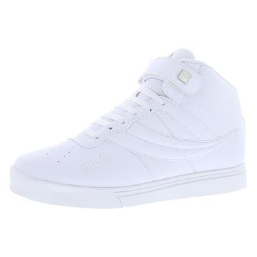 Imagem de Fila Tênis masculino esportivo esportivo casual de cano alto Vulc 13 médio com cadarço, Branco/Branco., 39