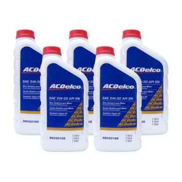 Imagem de Kit 5 Litros Acdelco 5w30 - 100% Sintético Original