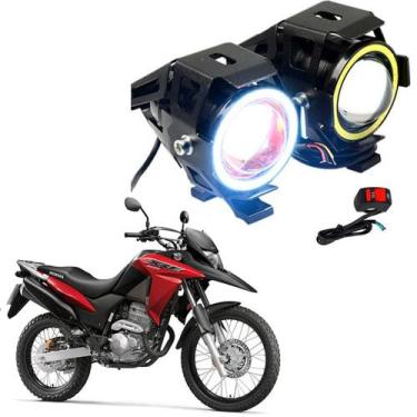 Imagem de Kit Led Farol Milha Moto Honda XRE 300 ABS 2010 2011 2012 2013 Angel E