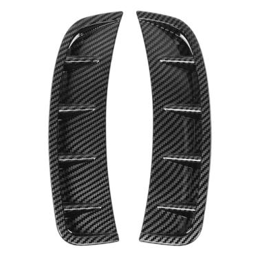 Imagem de Spoiler de Ventilação Lateral do Para-choque Dianteiro, Melhora a Aparência do Veículo, Aumenta a Aerodinâmica, Ajuste Universal para Carros (Estilo Fibra de Carbono)