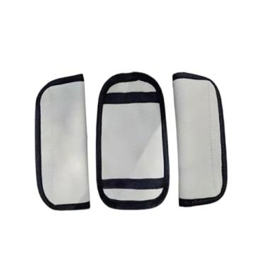 Imagem de Milageto Capa para alça de ombro de carrinho de bebê, protetor de cinto de segurança universal, almofada de virilha para carrinhos de bebê ao ar livre, Bege