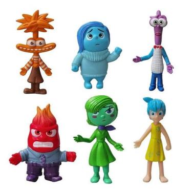 Imagem de Kit 6 bonecos divertidamente 2 inside out tristeza alegria pvc - ACTIO