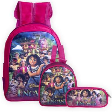 Imagem de Mochila Infantil Feminina Escolar Grande Costas Encanto - TOYS 2U
