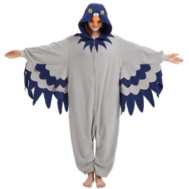 Imagem de YUTCOTC Pijama de fantasia de pombo adulto, pijama de animal pássaros, macacão de pombo de Natal e Halloween, Pijama macacão pombo, X-Large