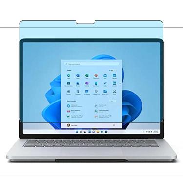 Imagem de Puccy Pacote com 2 películas protetoras de tela antiluz azul, compatível com Microsoft Surface Laptop Studio 36.6 cm Laptop TPU Guard (não protetores de vidro temperado)