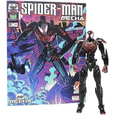 Imagem de Mondo Tees San Diego Comic-Con 2021 Exclusive Mondo Mecha Marvel Spider-Man Miles Morales Action Figure, Multicolor, 25 Ounce