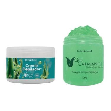 Imagem de Kit Depilador Creme E Gel Calmante Aloe Vera - Lucy's