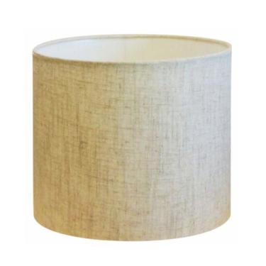 Imagem de Cúpula em tecido cilíndrica abajur luminária cp-4999 50x45cm algodão c