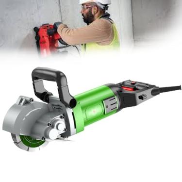 Imagem de 星姿 Caçador de parede elétrico, máquina de corte de ranhura de parede de alta potência 3900W, com 5 peças de dentes de serra de 133 mm, profundidade ajustável de 38 mm, máquina de entalhe de concreto